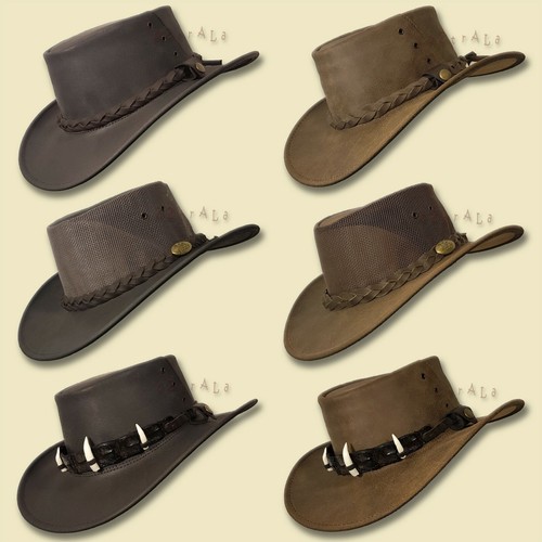 OZtrALa Buffalo Cappello Di Pelle Coccodrillo Band Da Uomo Golf Texas  Cowboy Australiano ~ | eBay