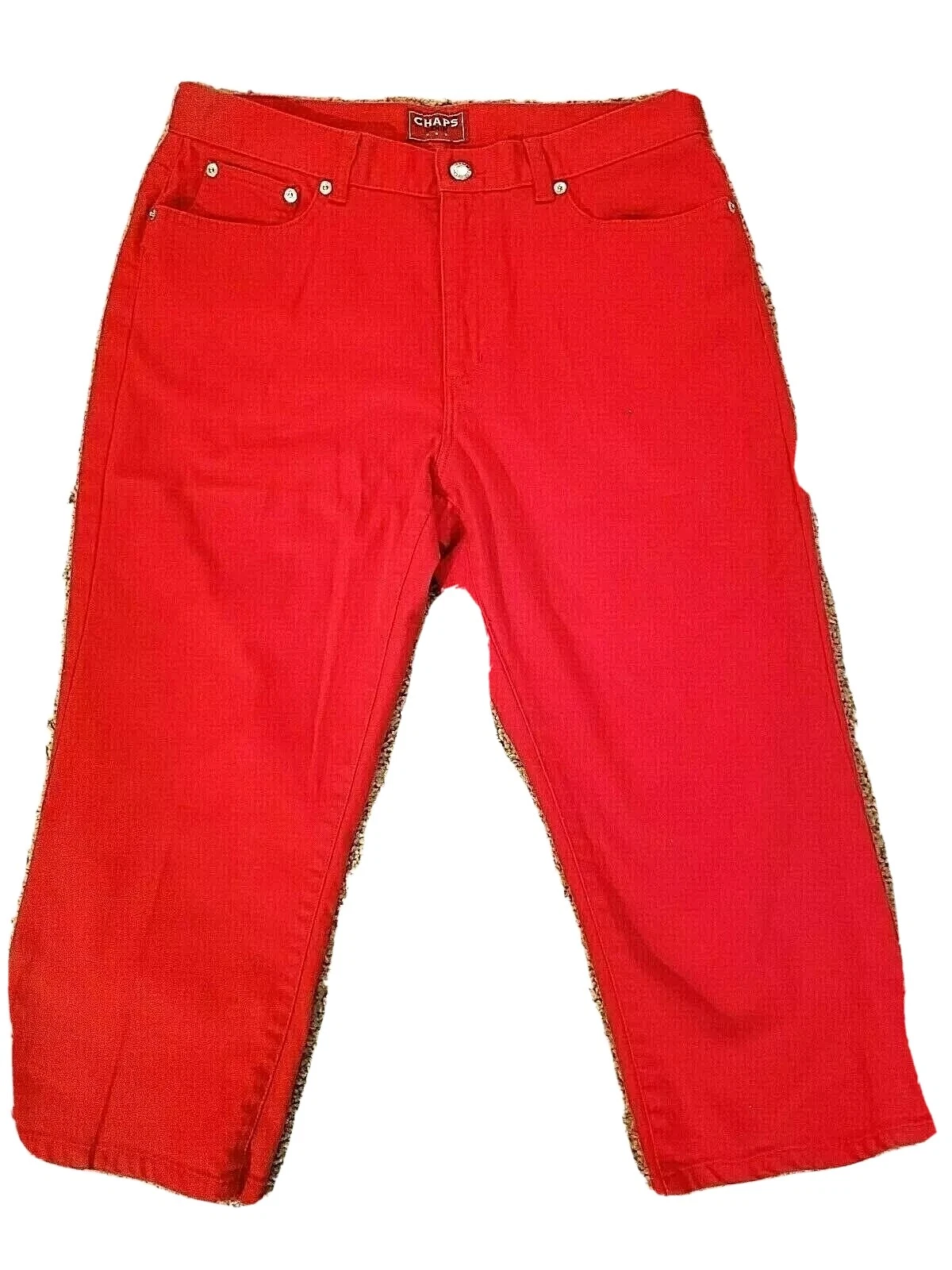 NWOT Chaps Womens Summer Red Stretch Capri Cropped Cruise Wear Denim Pants 10
Opens in a new window