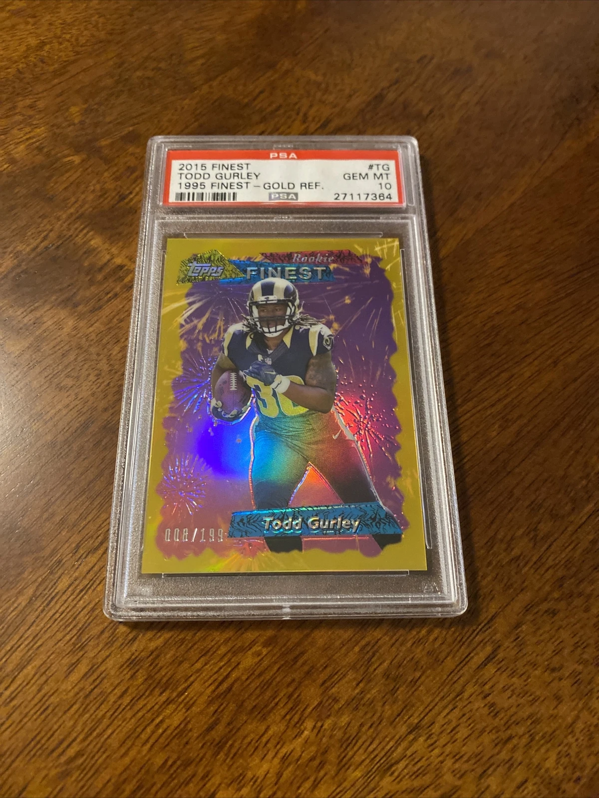 Todd Gurley Finest 1995 Finest Refractor #TG Gold Refractor