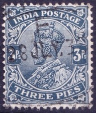 British India 1926 fine used, Scott #106 King George V, Imperial Crown of India