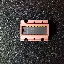 P3101 Intel RAM, Gold Legs in carrier, Unused, USA stock, Intel's first product