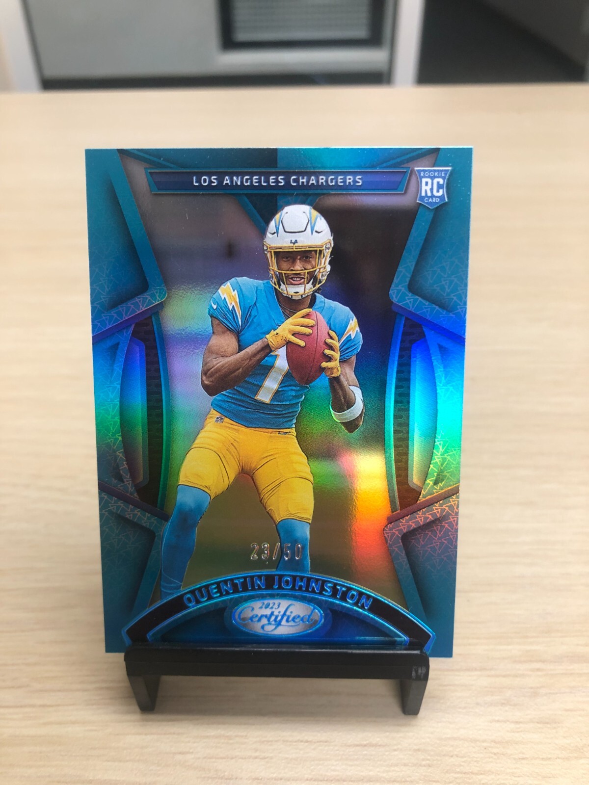 2023 Panini Certified Football Quentin Johnston Teal Rookie /50 Chargers