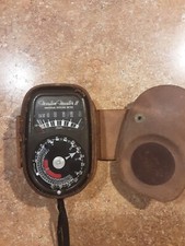 Vintage Weston Master II Universal Exposure Light Meter Model 735 Leather Case