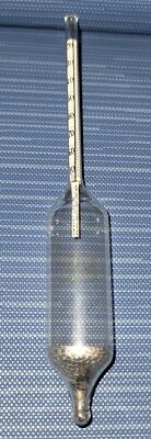 Vintage Specific Gravity Scale Hydrometer 6.75 Inches