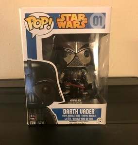 Funko Pop Vinyl Bobble-Head Star Wars Silver Darth Vader Vinyl Figure #01 | eBay