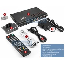 Universal Analog CATV Tuner RF Coax Composite Video To VGA Converter Switcher