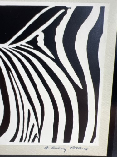 1970’s HTF A Aubrey Bodine Signed Photograph Photo Framed Zebra Decor Christmas - Picture 5 of 15