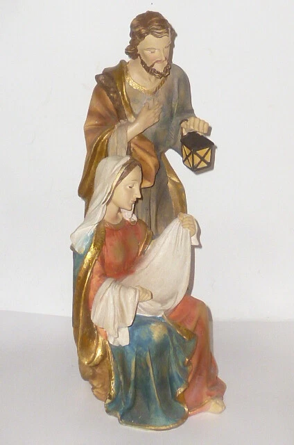 Heiligenfigur Büste Heilige Familie Maria Josef Madonna 32cm Figur Massefigur ??