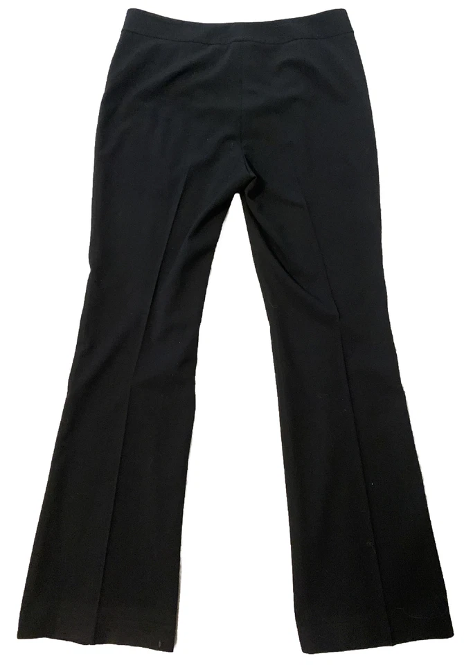 Pantalones Pantalón Nine West "The Modern" Negro Acampanado Cintura Curvada Pantalones Para Mujer 6 Foto 3 de 4