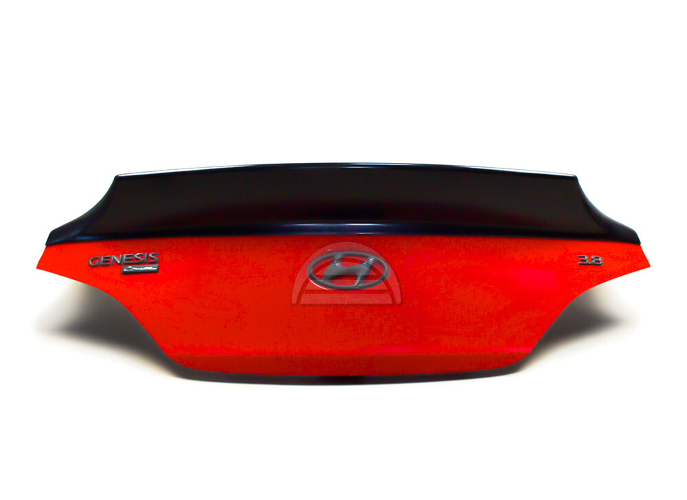 W-Power For 2010-2016 Hyundai Genesis Coupe Matt Black Rear Roof Visor Spoiler