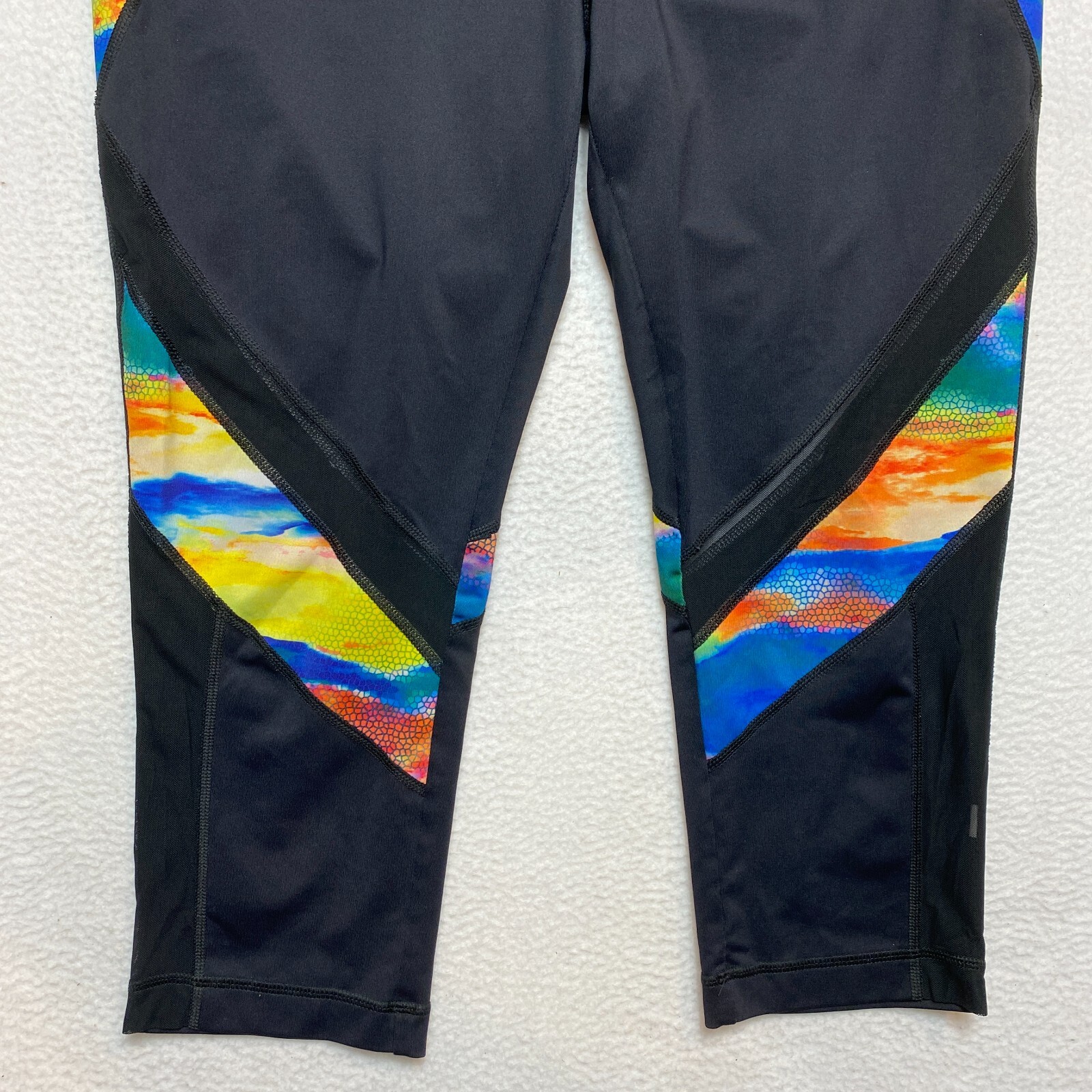 Fila Leggings Sport Donna L Nero Running Atletico Compressione Corsa Cropped