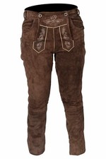 Herren Trachtenlederhose Lang Gr. 46-62 Oktoberfesthose Bayern Outfit Lederhose