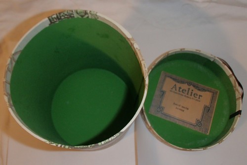 Vintage Atelier Handmade Gazebo Print Cylinder Storage Box 6" x 7" - Afbeelding 6 van 6