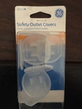 GE 50271 Outlet Plastic Safety Cover, Clear, 8 Piece