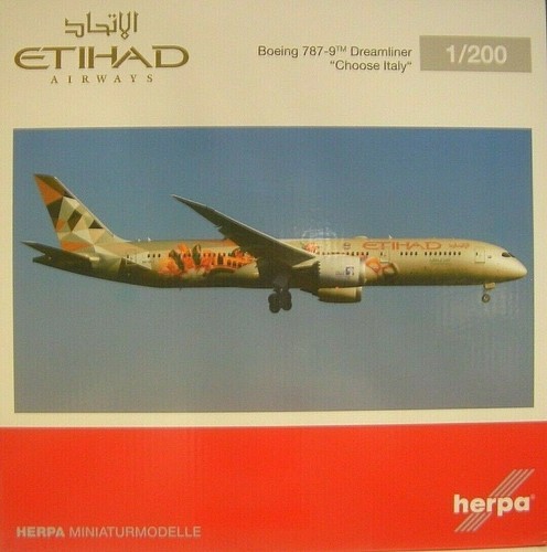 Herpa Wings 1:200 Boeing 787-9 Etihad Airways A6-BLT 571364 Modellairport500 - Bild 2 von 2