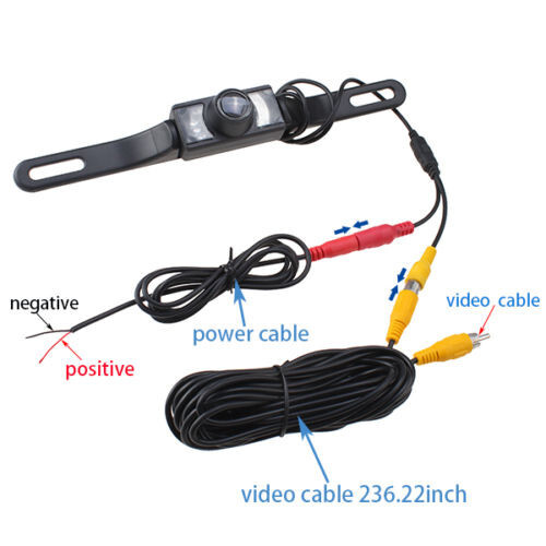 License Plate IR Night Reversing Backup Camera +Wireless 5" Color LCD Monitor - Picture 17 of 24