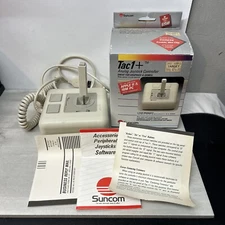 Vintage Suncom Tac1+ Analog Joystick Controller Apple ll & IBM PC w Original Box