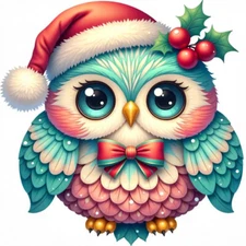 30 Custom Christmas Special Owl Personalized Address Labels