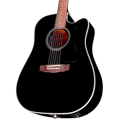Guild D-140CE Westerly Collection Dreadnought Acoustic-Electric Guitar Black - Picture 6 of 8