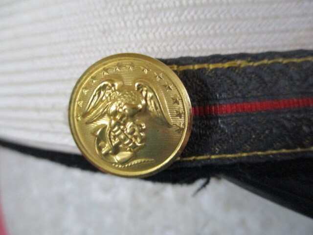 WWII USMC Marine Corps Officer's Visor Cap or Hat w/EGA