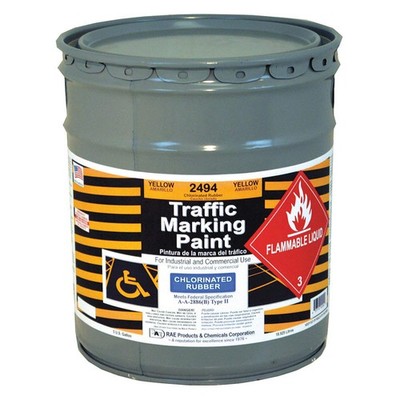 RAE 2494-05 Traffic Zone Marking Paint,Yellow,18.9L 3EHG8