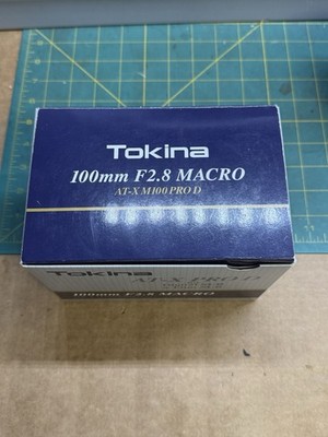 Tokina 100mm f/2.8 D Macro AT-X Pro D Nikon Mount Mint Condition Box  Camera