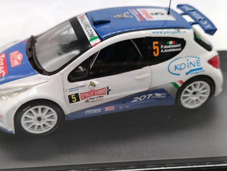 Peugeot 207 S2000 Rally Sanremo 2010 #5 Andreucci 1/43 Ixo Models Altaya - Immagine 2 di 4