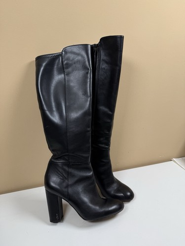 Sam Edelman Damen Schwarz Leder Stiefel Wadenhoch 8M / 38 Carlson - Bild 4 von 15