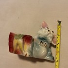 Vintage Pottery Easter Bunny With Carrots  On His Planter Rabbit Planter — photo 3