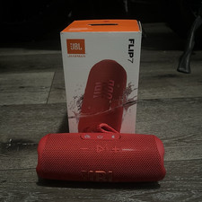 JBL Flip 7 Bluetooth Waterproof Portable Speaker System Red USB Audio Input