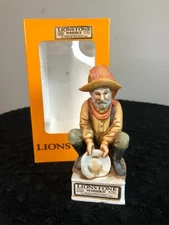 Vintage 1975 Lionstone Porcelain Gold Panner Mini Liquor Decanter - EMPTY