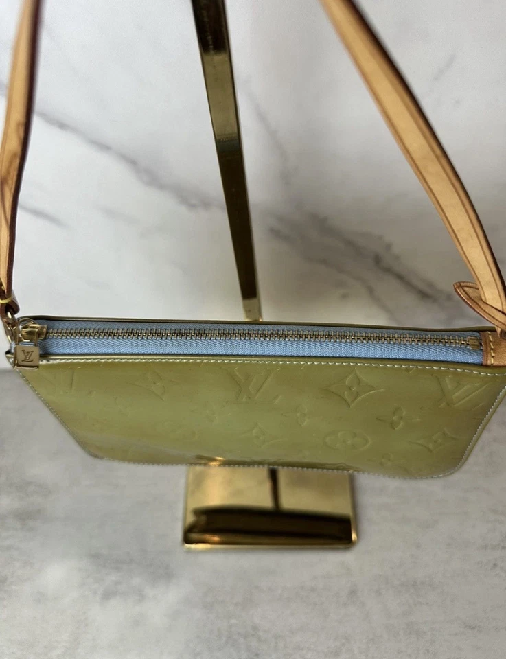 Cartera Lexington vintage con monograma Louis Vuitton en verde Vernis Foto 3 de 4