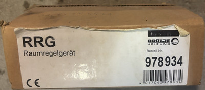 Brötje RRG Raumregelgerät Raumthermostat Raumregler Bestell-Nr. 978934
