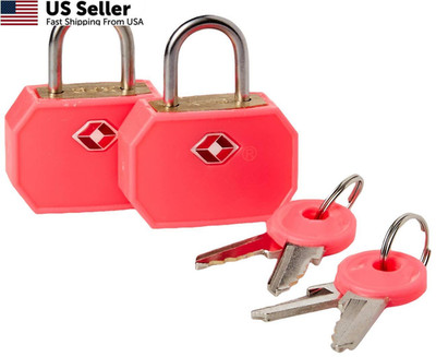 Lewis N. Clark Travel Sentry TSA Lock + Mini Padlock for One Size, Pink