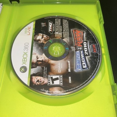 WWE Smackdown Vs. Raw 2010 Microsoft Xbox 360 - Tested   Disc Only