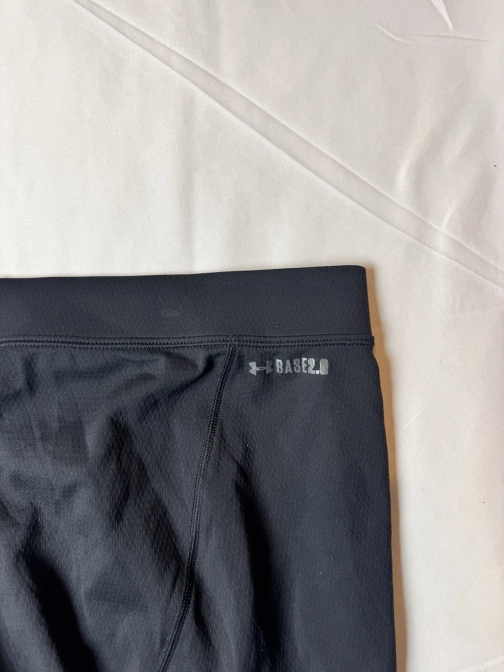 Under Armour Base 2.0 ColdGear Base Layer Leggings Bottoms Black Men's XL - Image 4 of 4