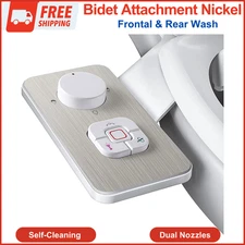 SAMODRA Bidet Attachment, Non-Electric Cold Water Bidet Toilet Seat Attachment