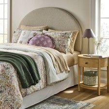 2pc Twin/Twin Extra Long Reversible Floral and Stripe Comforter Set Pink/Green -