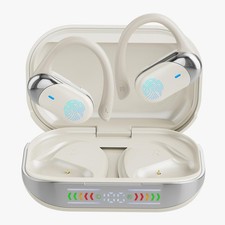 AI Translation Earbuds Real Time, 144 Language Translator Small, Off-white