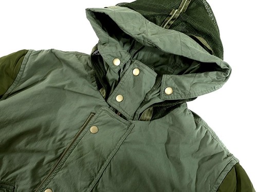 Diesel W-Duff Olive Over-Silhouette Thin Padded Military Jacket L - Picture 3 of 6