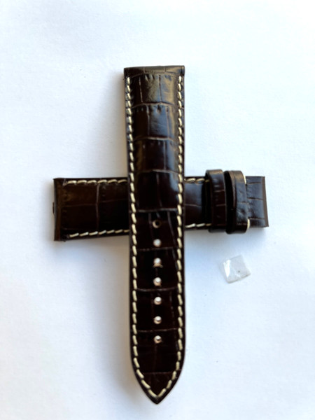 CERTINA - ARMBAND - SWISS MADE - ECHTLEDER - 22 X 18 MM - BRAUN - NEU