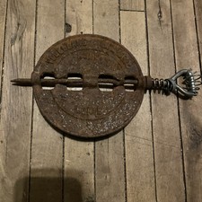 Vintage 6" VOGELZANG Gusseisen Holz Ofen Dämpfer Antik Ersatzteile