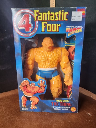 1995 Toy Biz Marvel Comics Fantastic 4 Deluxe Edition 10" The Thing Actionfigur