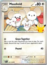 Maushold 125/128 Common ME: 30th Celebration Pokemon Holo NM