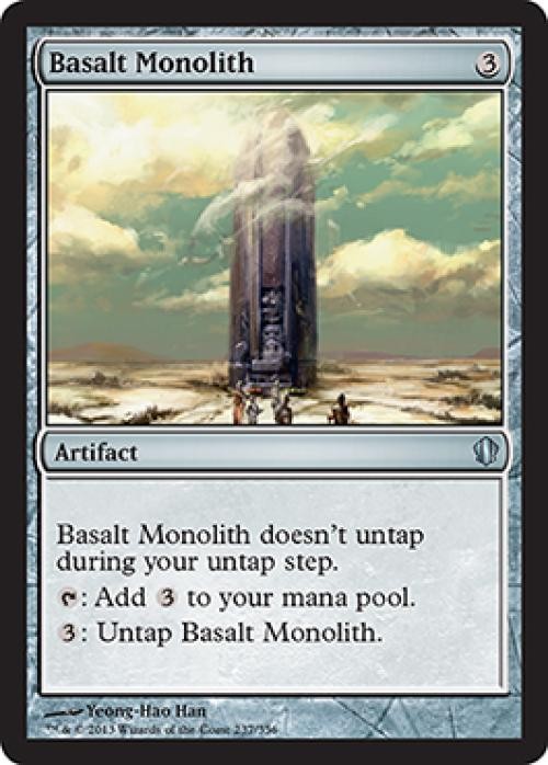 Basalt Monolith - Heavy Play MTG Commander 2013 Edition