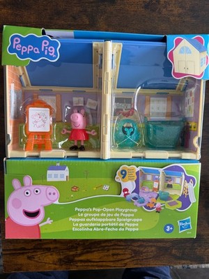 PEPPA PIG Peppa's Pop-Open Playgroup Playset with Figure, NEW SEALED