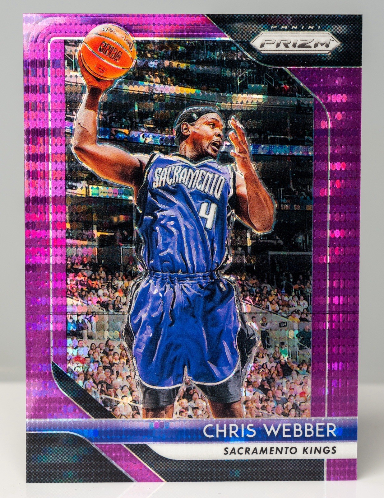 2018-19 Panini Prizm CHRIS WEBBER Purple Pulsar Prizms #165 Kings Rare /35