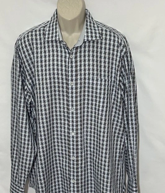 Bugatchi Mens Button Up Cotton Shirt Classic Fit Size XL NWOT - Image 3 of 4