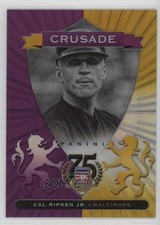 2014 Panini Hall of Fame Crusades Purple 37/50 Cal Ripken Jr #91 HOF 0bz