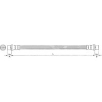 Metzger 4110364 Bremsschlauch FüR VW Transporter Multivan 7HB 7HJ 7EB 7EJ 7HA